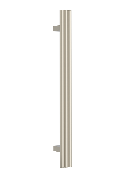 Thermorail Round/Triple Tube 12Volt Vertical Bar 900X75X100Mm 27Watts - Brushed Nickel