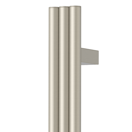 Thermorail Round/Triple Tube 12Volt Vertical Bar 900x75x100mm 27Watts - Brushed Nickel