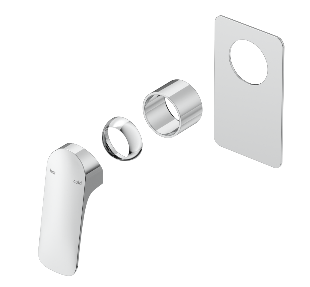 Kaza Shower Mixer - Square Plate - TRIM KIT ONLY