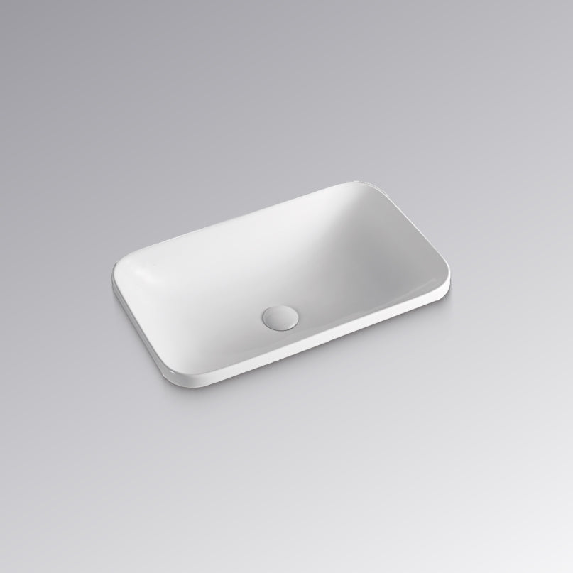 NEW YORK Rectangular Semi Inset Basin 610mm
