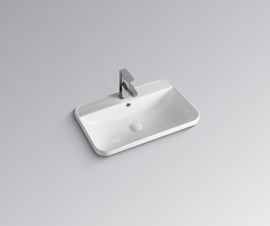 NEW YORK Rectangular Semi Inset Basin 600mm