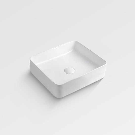 KOVA Square Above Counter Basin Matte White 400mm