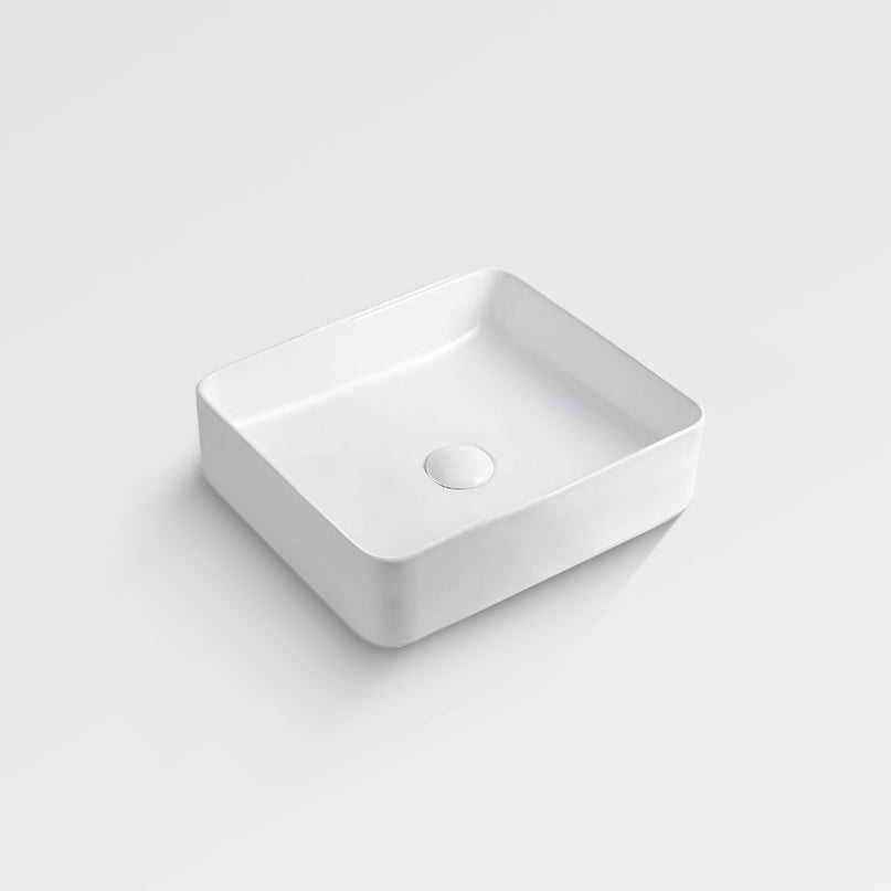 KOVA Square Above Counter Basin Matte White 400mm