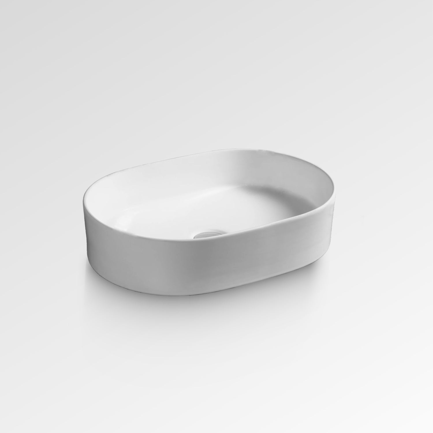 KOVA Oval Above Counter Basin Matte White 550mm