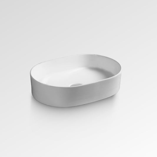 KOVA Oval Above Counter Basin Matte White 550mm
