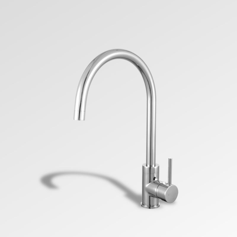 NIRVANA Goose Neck Kitchen Mixer Chrome