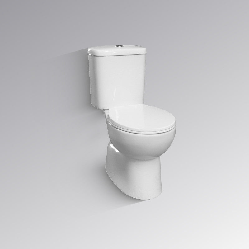 CLAIRE Rimless Close Coupled Toilet Suite with Premium Seat S-Trap