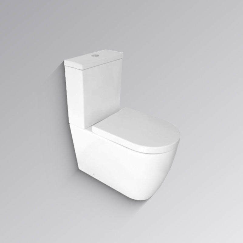 COWEN Raised Height Back to Wall Toilet Suite Rear Inlet