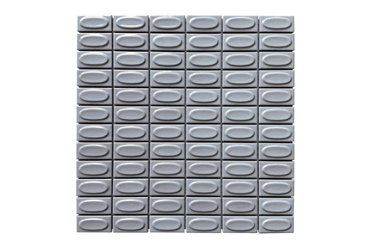 Ornamental Oval Gloss Mosaic