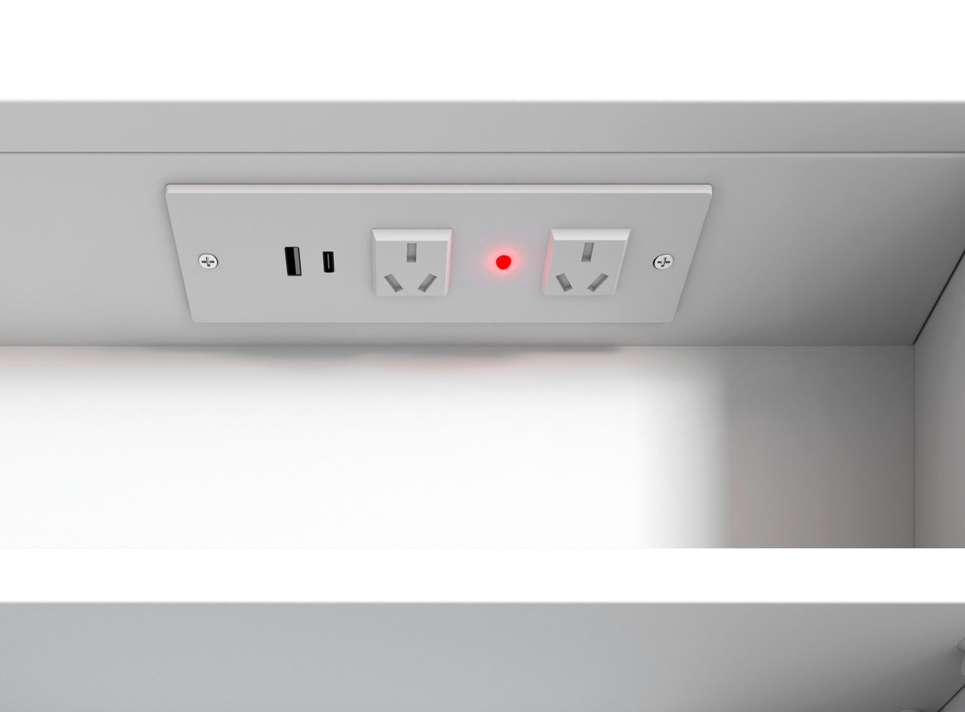 LED Archie Shaving Cabinet Matte White