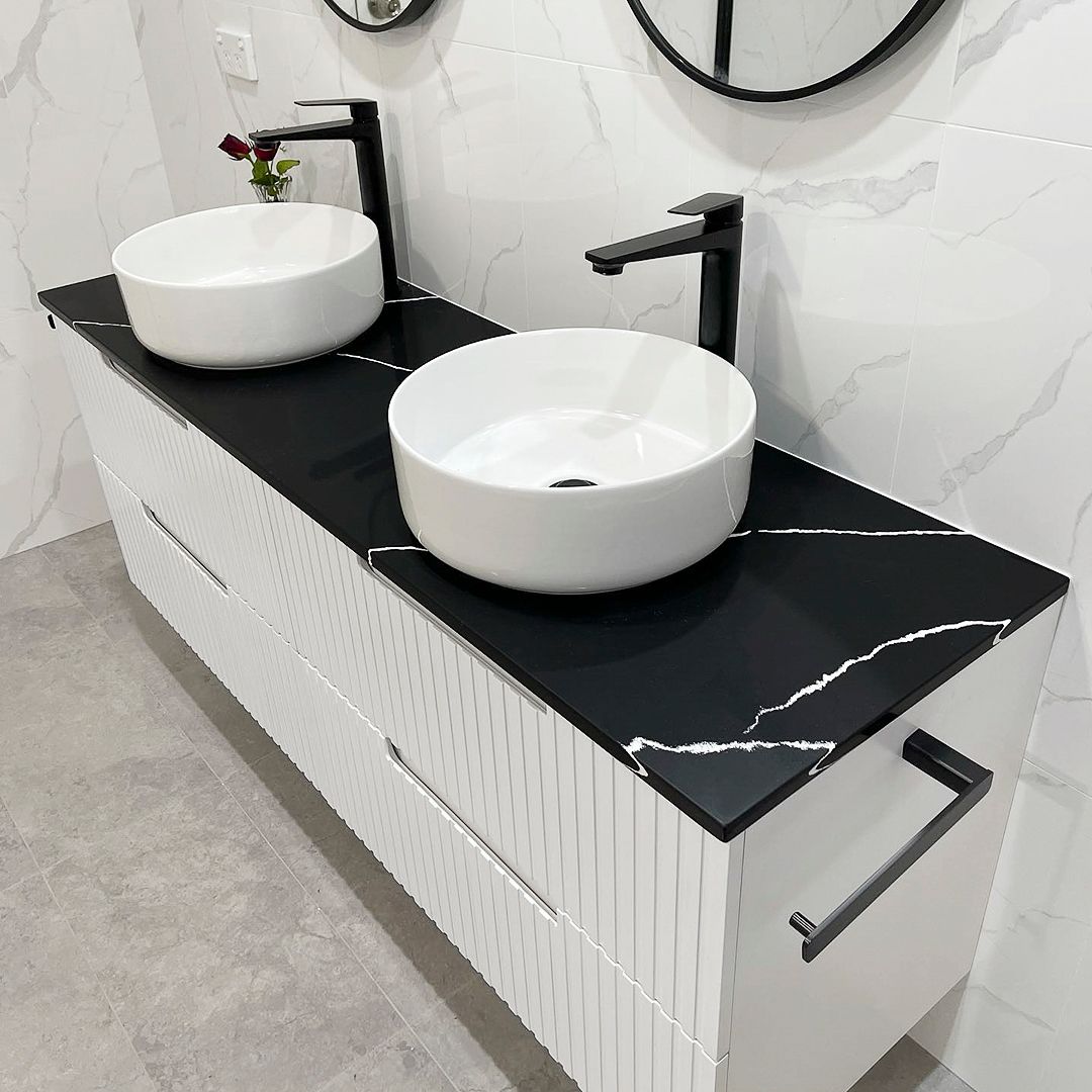Noosa 1500mm Satin White Wall Hung Cabinet Only