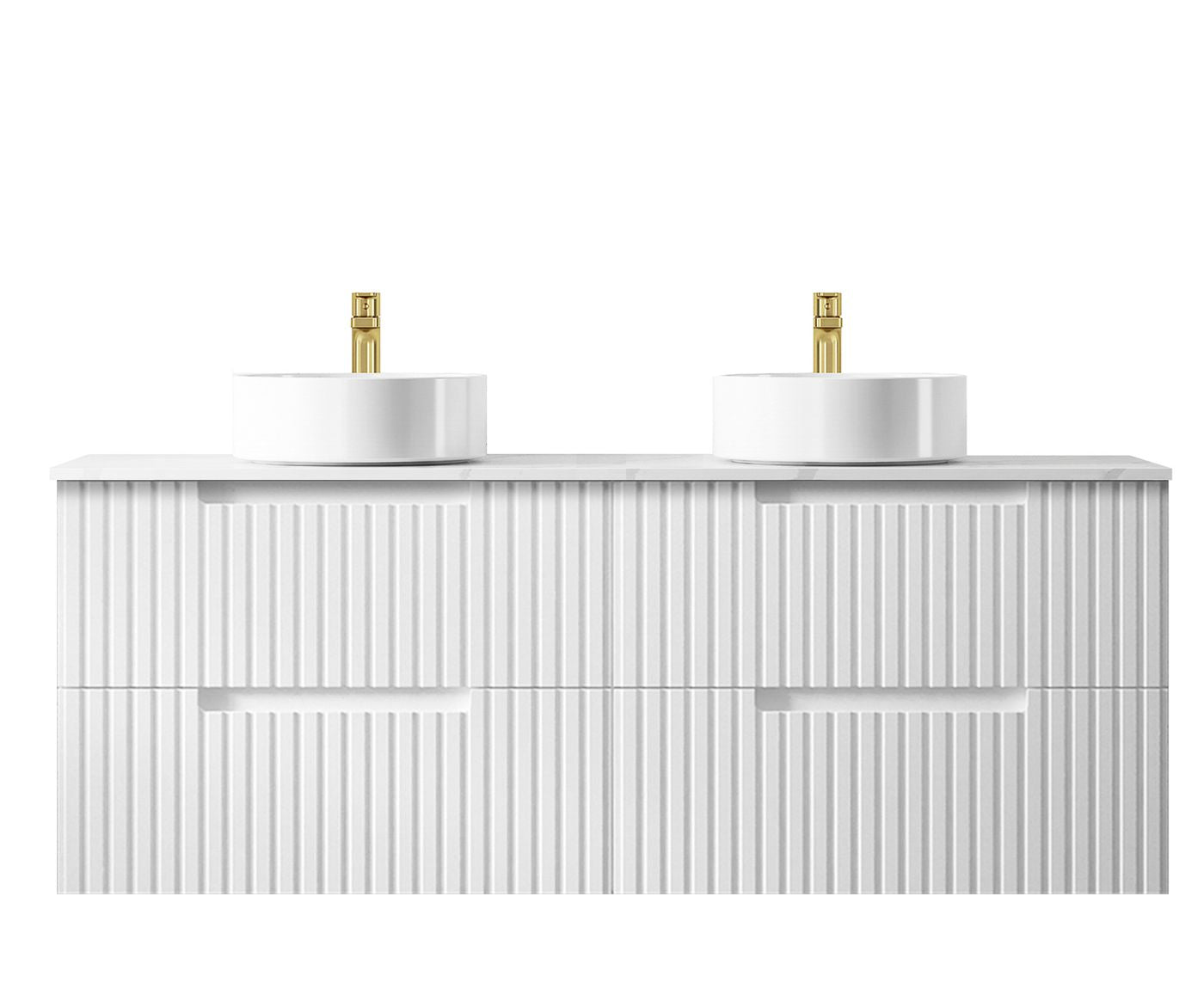 Noosa 1500mm Satin White Wall Hung Cabinet Only