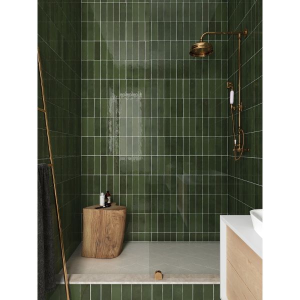 Rivone Botanical Green Gloss Square