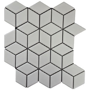Rubix White Gloss  Mosaic
