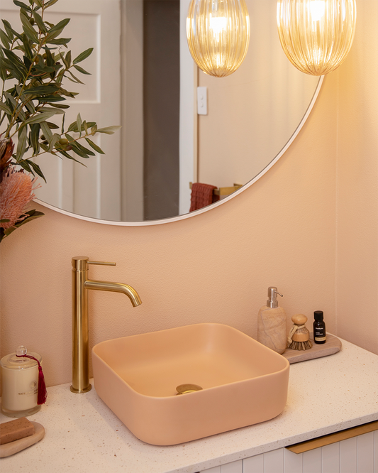 Cube Basin - Pastel Peach