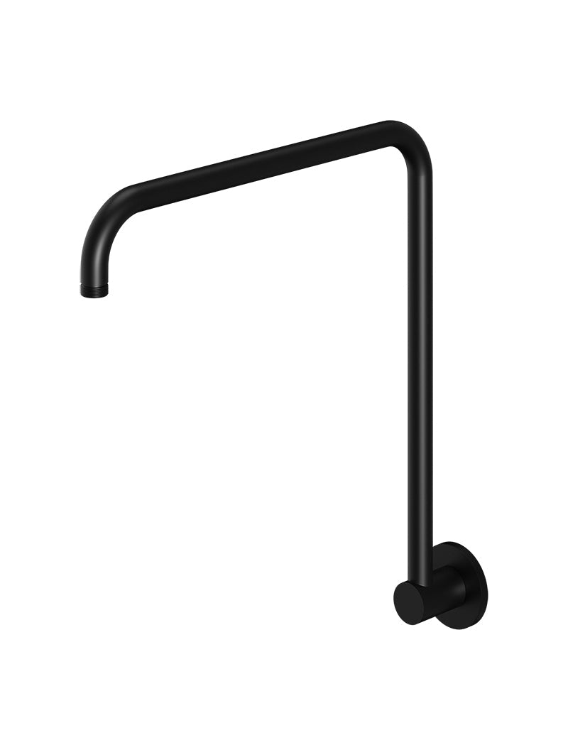 High Rise Shower Arm - Matte Black