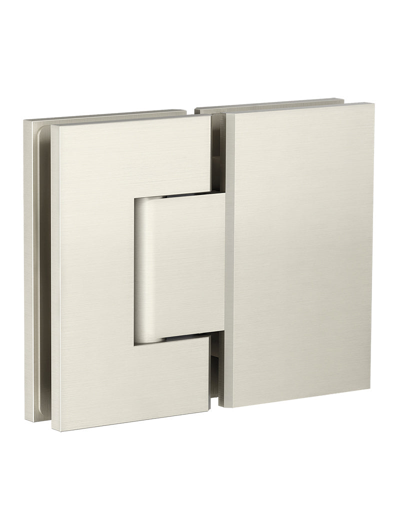 Glass to Glass Shower Door Hinge - PVD Brushed Nickel