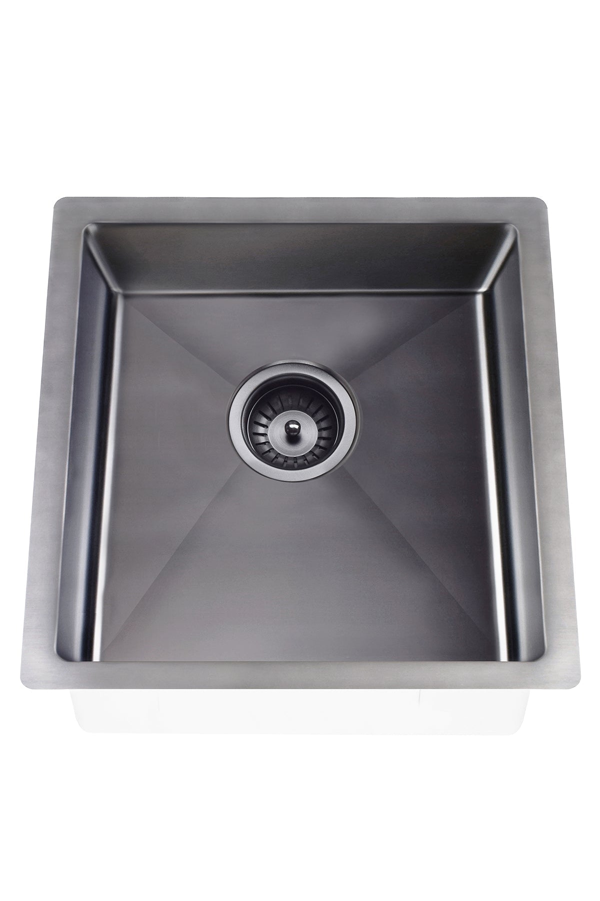 Lavello Kitchen Sink - Single Bowl 450 x 450 - PVD Gunmetal Black