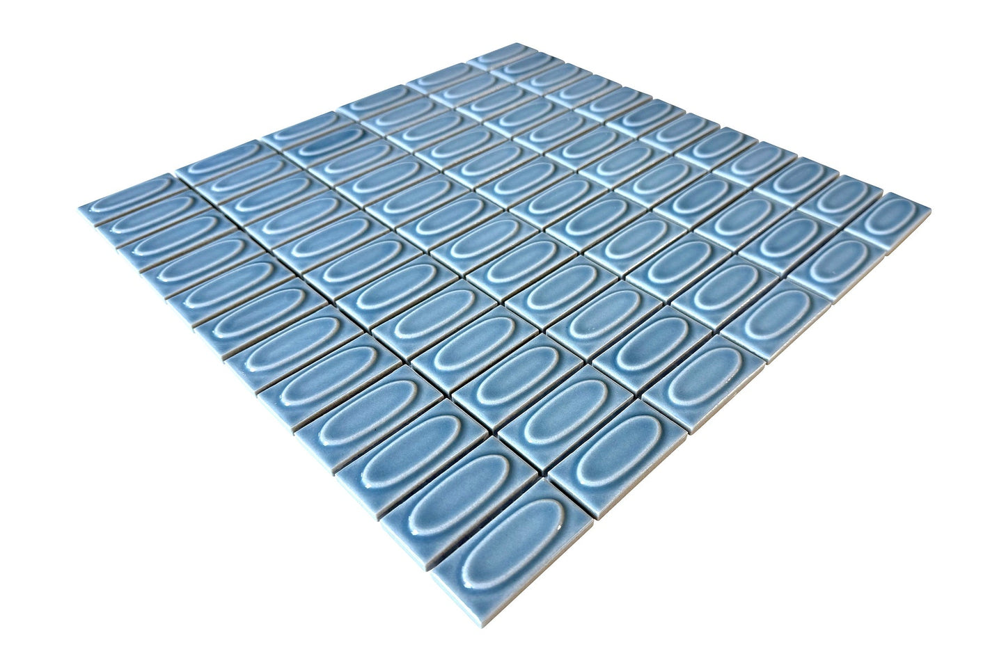 Ornamental Oval Gloss Mosaic