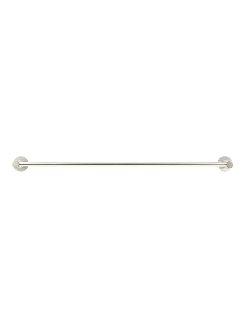 Round Double Towel Rail 600mm - PVD Brushed Nickel