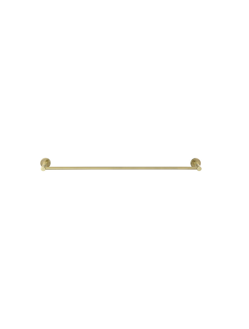 Round Single Towel Rail 600mm - PVD Tiger Bronze