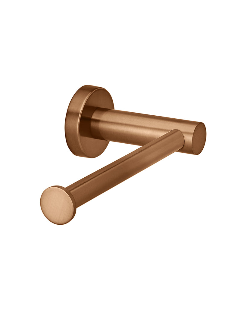 Round Toilet Roll Holder - Lustre Bronze