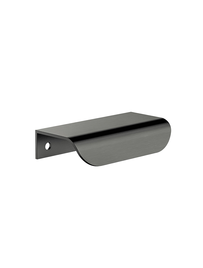 Öppen T-Pull Cabinet Handle Edge-Pull 75mm Cabinet Handle (Brushed) - Shadow Gunmetal