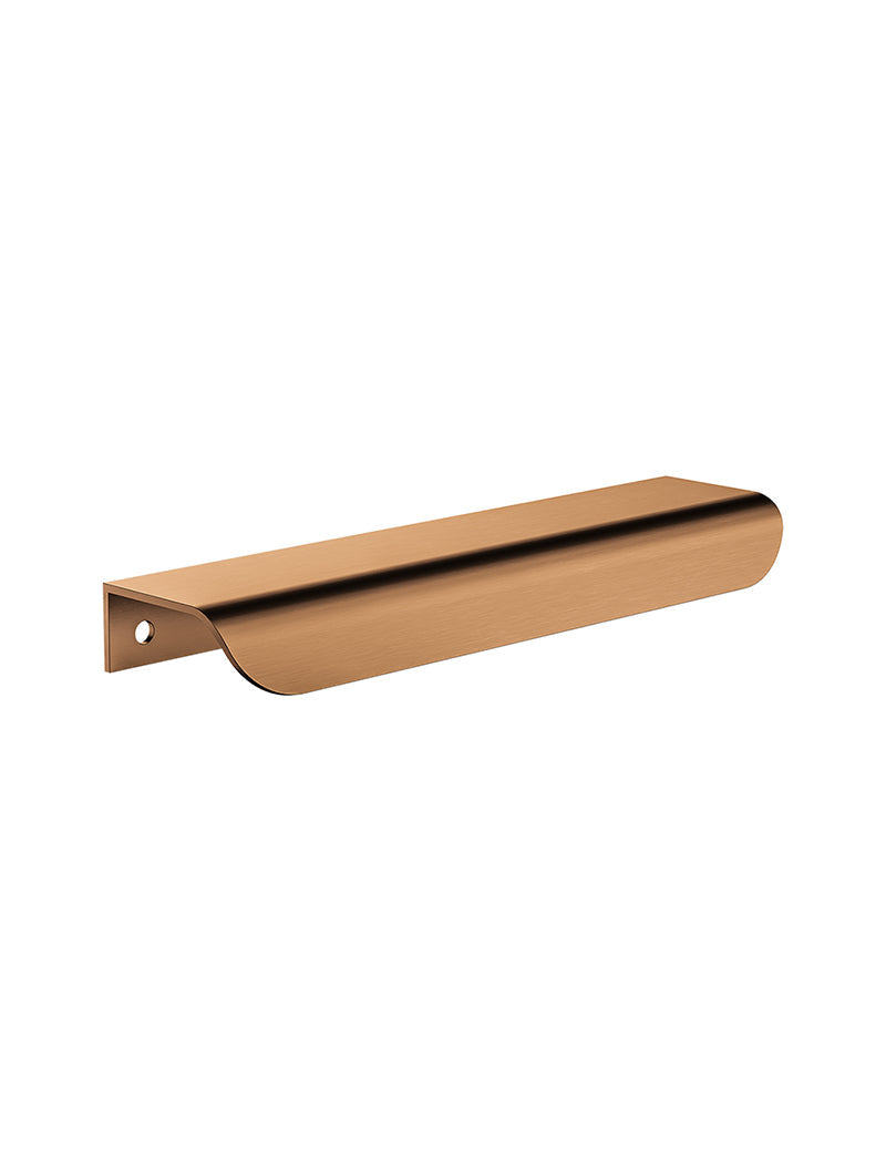 Öppen Edge-Pull 150mm Cabinet Handle (Brushed) - Lustre Bronze
