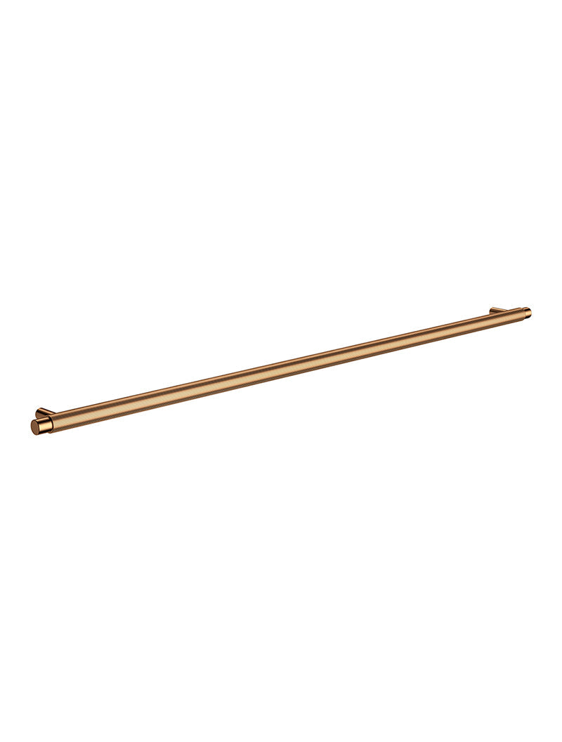 Öppen Round Pull 520mm Cabinet Handle (Linear Knurled) - Lustre Bronze