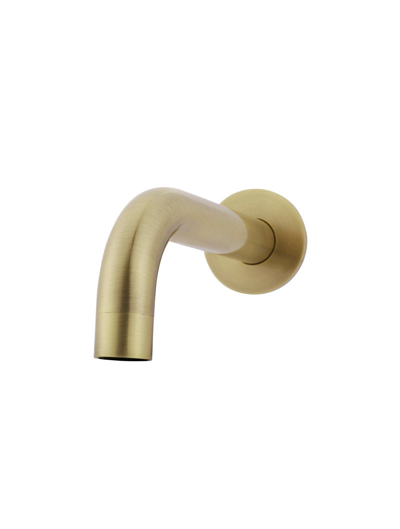 Universal Round Curved Spout 130mm - PVD Tiger Bronze
