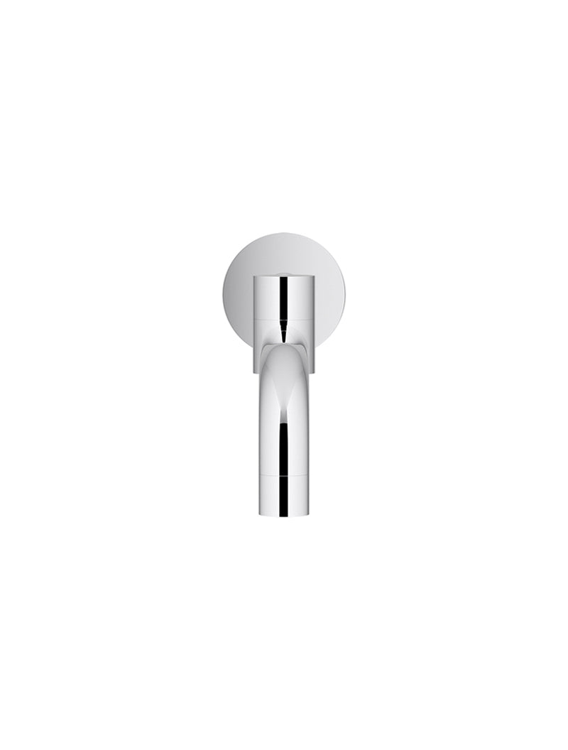 Round Swivel Wall Spout - Polished Chrome