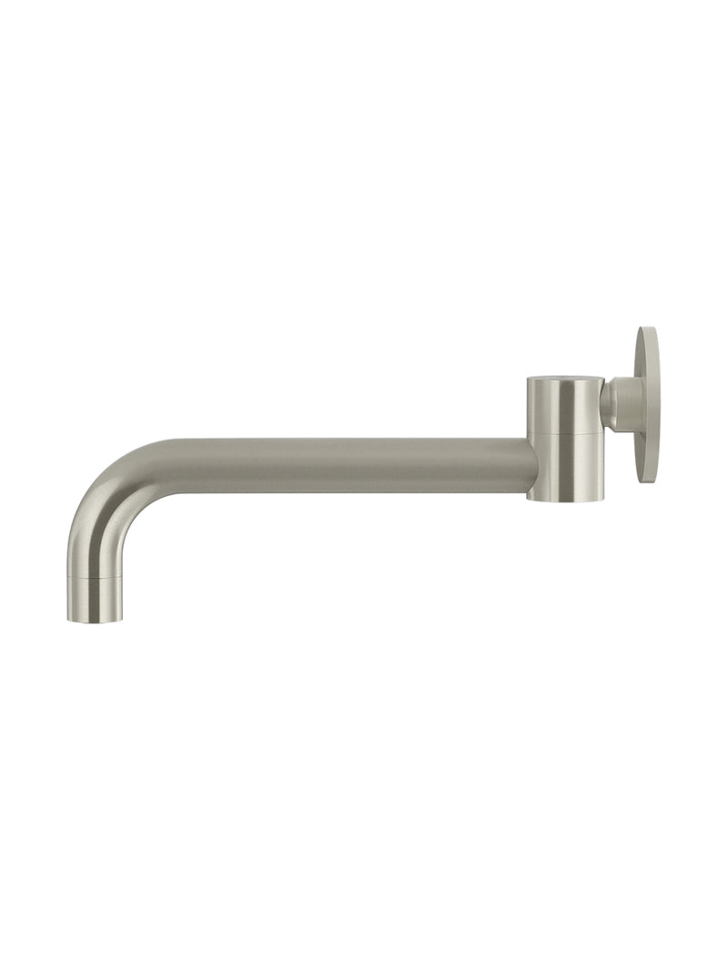 Round Swivel Wall Spout - PVD Brushed Nickel