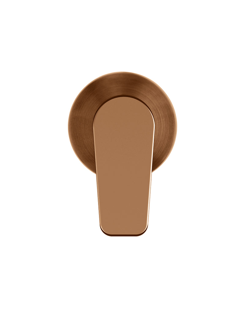 Round Wall Mixer Paddle Handle Trim Kit (In-wall Body Not Included) - Lustre Bronze