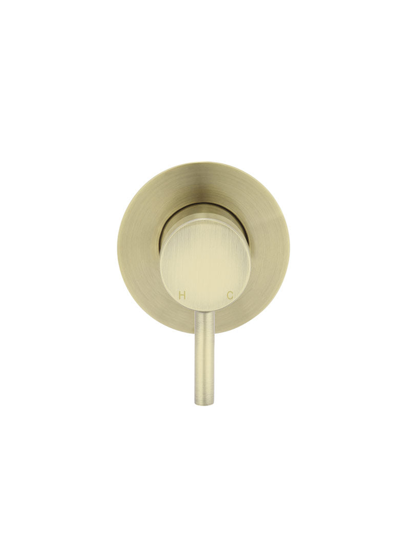 Round Wall Mixer Short Pin–lever Trim Kit (In-wall Body Not Included) - PVD Tiger Bronze