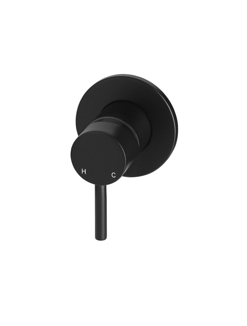 Round Wall Mixer Short Pin–lever Trim Kit (In-wall Body Not Included) - Matte Black
