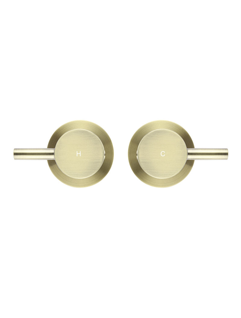 Round Quarter Turn Wall Top Assemblies - PVD Tiger Bronze