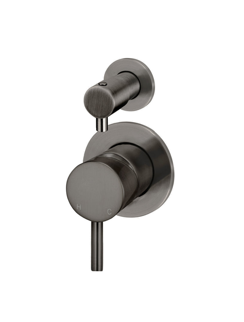 Round Diverter Mixer Trim Kit (In-wall Body Not Included) - Shadow Gunmetal
