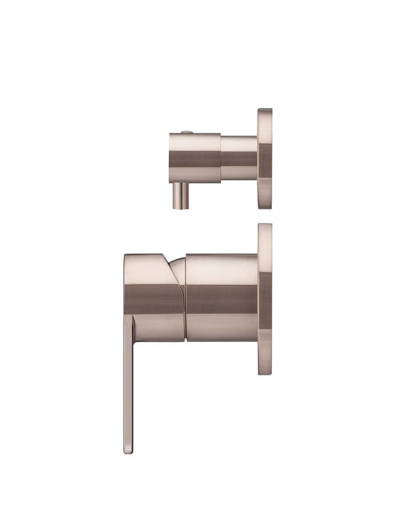 Round Diverter Mixer Paddle Handle Trim Kit (In-wall Body Not Included) - Champagne