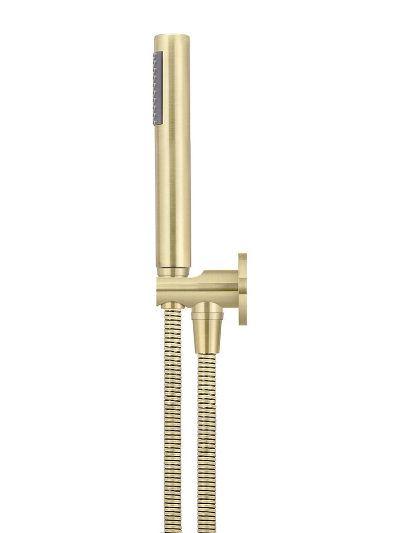 Round Hand Shower on Fixed Bracket - PVD Tiger Bronze