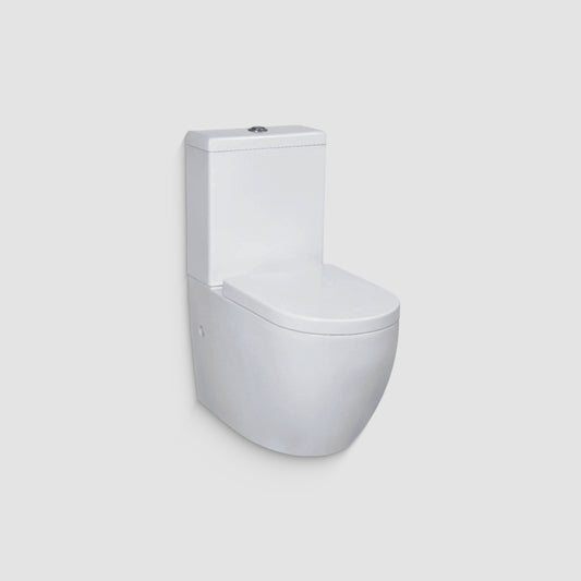 PALA Raised Height Rimless Tornado Flush BTW Toilet Suite