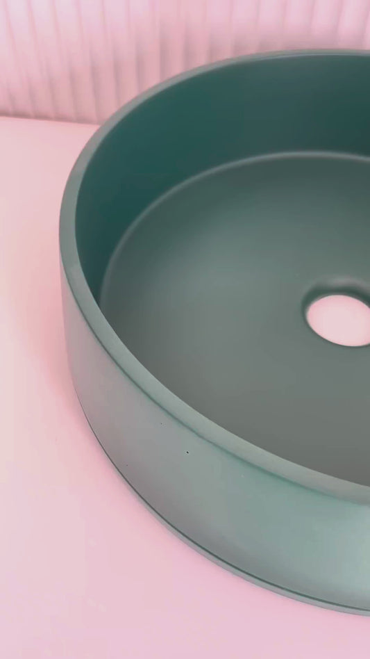 Cylinder - funl basin - Teal