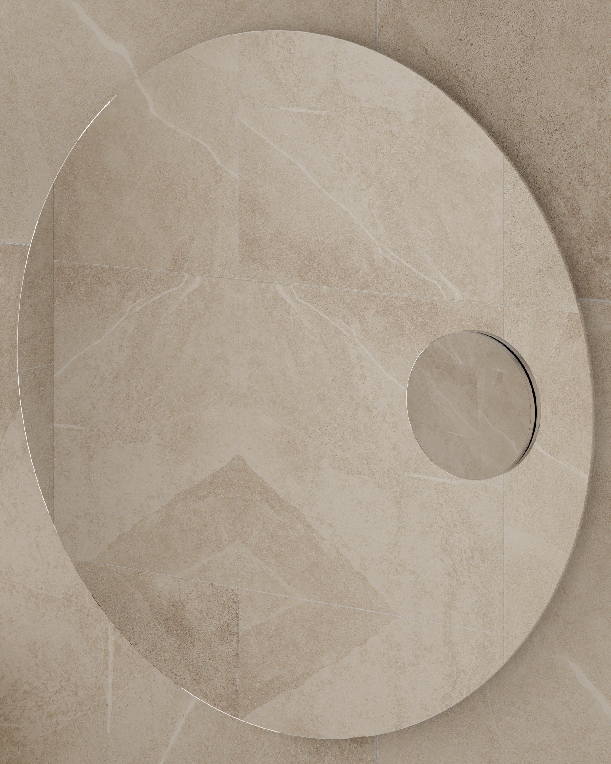 3x 140mm Round Magnifying Mirror with Clip