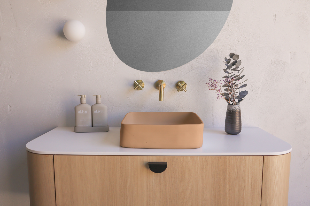 Cast basin - Pastel Peach