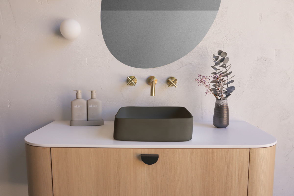 Cast basin - Mid Tone Grey