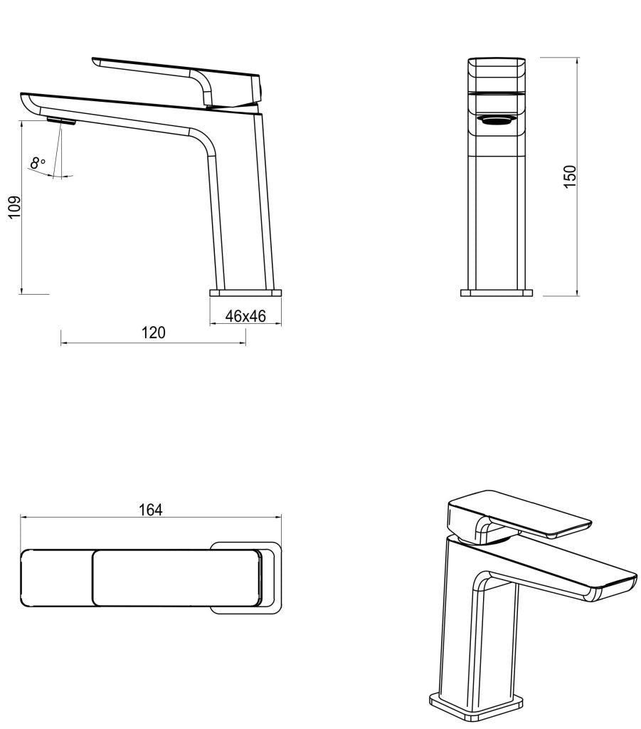Tiago Basin Mixer