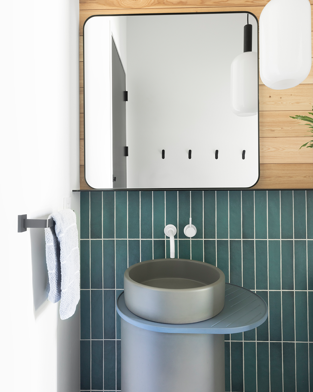 Cylinder - bowl basin - Mid Tone Grey