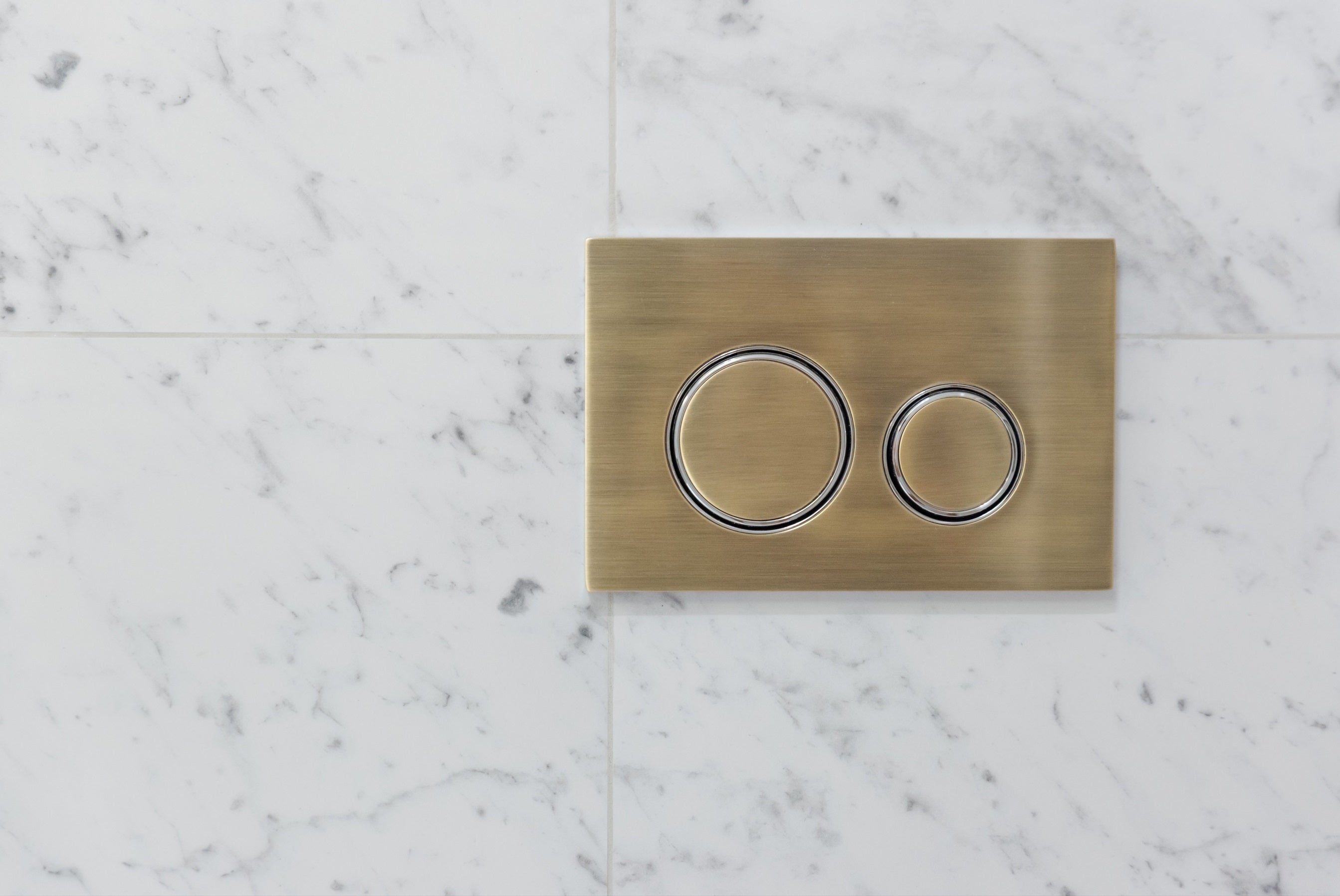 Meir Sigma 21 Dual Flush Plates for Geberit - PVD Tiger Bronze