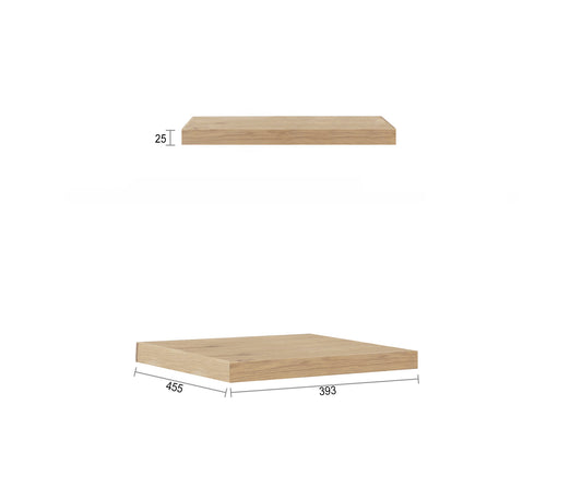 397X452x25 Natural Oak Panel for leg