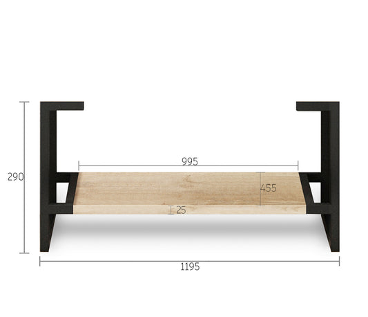 Leg Byron 1200X450 Natural Oak
