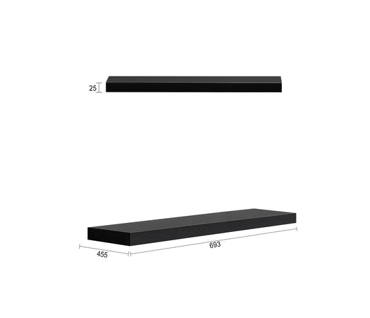 697X452x25 Black Oak Panel for leg